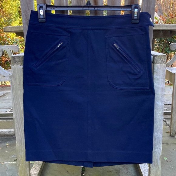Lauren Ralph Lauren Dresses & Skirts - Lauren Ralph Lauren Petite Navy Blue Pencil Skirt - Size 8P